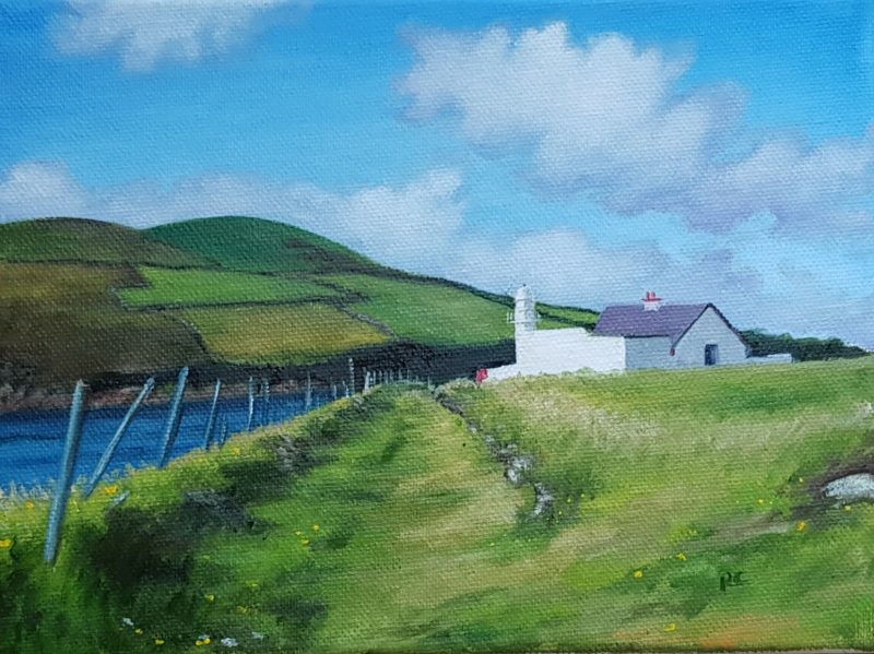 'Lighthouse Walk', oil on canvas,